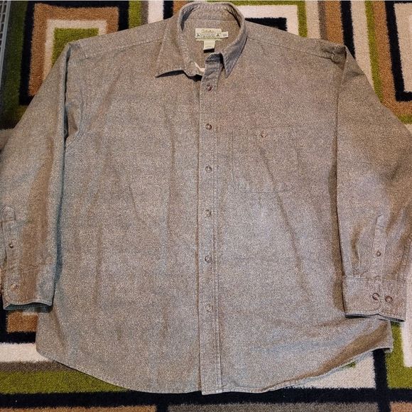Cabela's 2XL Deerskin Soft Chamois Button Up Shirt All-Season Weight 100% Cotton - Picture 1 of 8